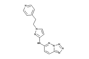 [1-[2-(4-pyridyl)ethyl]pyrazol-3-yl]-(tetrazolo[5,1-f]pyridazin-6-yl)amine