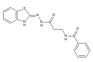 N-[3-[N'-(3H-1,3-benzothiazol-2-ylidene)hydrazino]-3-keto-propyl]benzamide