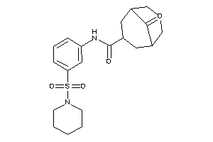 Image of 9-keto-N-(3-piperidinosulfonylphenyl)bicyclo[3.3.1]nonane-7-carboxamide