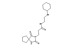 N-[2-(cyclohexylamino)ethyl]-3-(2,4-diketo-1,3-diazaspiro[4.4]nonan-3-yl)propionamide