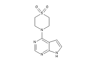 4-(7H-pyrrolo[2,3-d]pyrimidin-4-yl)-1,4-thiazinane 1,1-dioxide