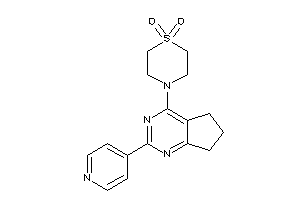 4-[2-(4-pyridyl)-6,7-dihydro-5H-cyclopenta[d]pyrimidin-4-yl]-1,4-thiazinane 1,1-dioxide