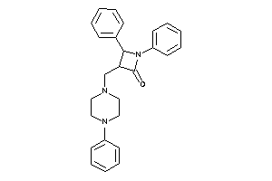 1,4-diphenyl-3-[(4-phenylpiperazino)methyl]azetidin-2-one