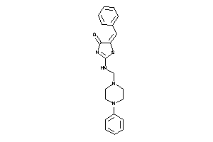 Image of 5-benzal-2-[(4-phenylpiperazino)methylamino]-2-thiazolin-4-one