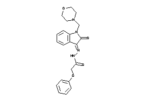 Image of N-[[2-keto-1-(morpholinomethyl)indolin-3-ylidene]amino]-2-phenoxy-acetamide