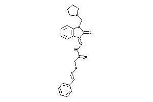 Image of 2-(benzalamino)oxy-N-[[2-keto-1-(pyrrolidinomethyl)indolin-3-ylidene]amino]acetamide