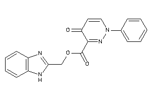 4-keto-1-phenyl-pyridazine-3-carboxylic Acid 1H-benzimidazol-2-ylmethyl Ester