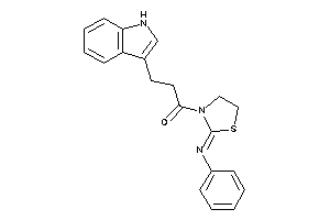 3-(1H-indol-3-yl)-1-(2-phenyliminothiazolidin-3-yl)propan-1-one