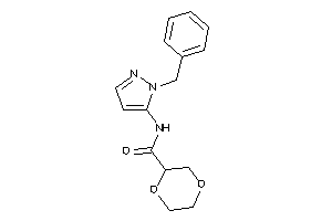 N-(2-benzylpyrazol-3-yl)-1,4-dioxane-2-carboxamide