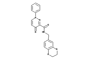 N-(2,3-dihydro-1,4-benzodioxin-6-ylmethyl)-4-keto-1-phenyl-pyridazine-3-carboxamide