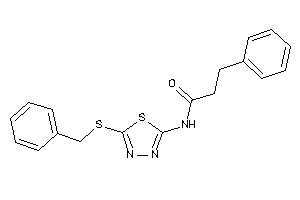 N-[5-(benzylthio)-1,3,4-thiadiazol-2-yl]-3-phenyl-propionamide