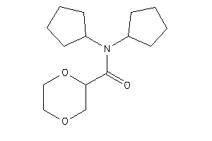 N,N-dicyclopentyl-1,4-dioxane-2-carboxamide