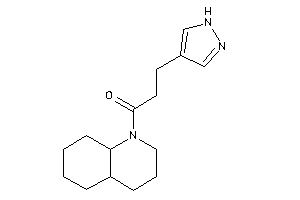 1-(3,4,4a,5,6,7,8,8a-octahydro-2H-quinolin-1-yl)-3-(1H-pyrazol-4-yl)propan-1-one