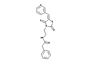 N-[2-[2,4-diketo-5-(3-pyridylmethylene)thiazolidin-3-yl]ethyl]-2-phenyl-acetamide