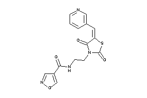 N-[2-[2,4-diketo-5-(3-pyridylmethylene)thiazolidin-3-yl]ethyl]isoxazole-4-carboxamide