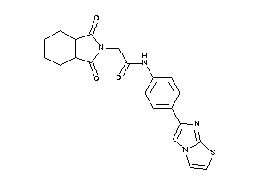 2-(1,3-diketo-3a,4,5,6,7,7a-hexahydroisoindol-2-yl)-N-(4-imidazo[2,1-b]thiazol-6-ylphenyl)acetamide