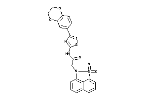N-[4-(2,3-dihydro-1,4-benzodioxin-6-yl)thiazol-2-yl]-2-(diketoBLAHyl)acetamide