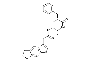 N-(1-benzyl-2,4-diketo-pyrimidin-5-yl)-2-(6,7-dihydro-5H-cyclopenta[f]benzofuran-3-yl)acetamide