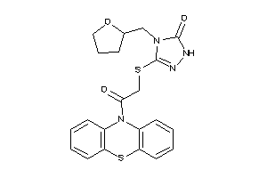 3-[(2-keto-2-phenothiazin-10-yl-ethyl)thio]-4-(tetrahydrofurfuryl)-1H-1,2,4-triazol-5-one