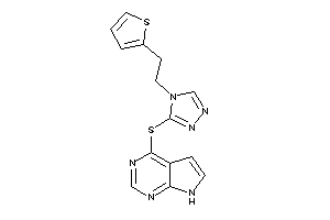 4-[[4-[2-(2-thienyl)ethyl]-1,2,4-triazol-3-yl]thio]-7H-pyrrolo[2,3-d]pyrimidine