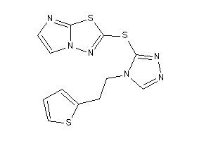 2-[[4-[2-(2-thienyl)ethyl]-1,2,4-triazol-3-yl]thio]imidazo[2,1-b][1,3,4]thiadiazole