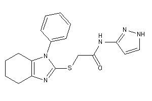 2-[(1-phenyl-4,5,6,7-tetrahydrobenzimidazol-2-yl)thio]-N-(1H-pyrazol-3-yl)acetamide