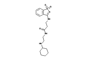 N-[2-(cyclohexylamino)ethyl]-3-[(1,1-diketo-1,2-benzothiazol-3-yl)amino]propionamide