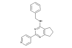 Benzyl-[2-(4-pyridyl)-6,7-dihydro-5H-cyclopenta[d]pyrimidin-4-yl]amine