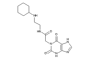 N-[2-(cyclohexylamino)ethyl]-2-(2,6-diketo-3,7-dihydropurin-1-yl)acetamide