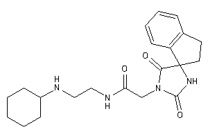 N-[2-(cyclohexylamino)ethyl]-2-(2,5-diketospiro[imidazolidine-4,1'-indane]-1-yl)acetamide