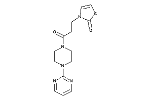 3-[3-keto-3-[4-(2-pyrimidyl)piperazino]propyl]-4-thiazolin-2-one