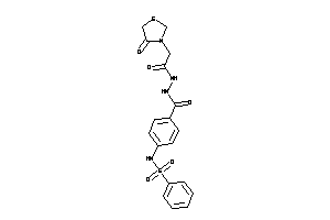 N-[4-[[[2-(4-ketothiazolidin-3-yl)acetyl]amino]carbamoyl]phenyl]benzenesulfonamide