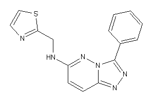 (3-phenyl-[1,2,4]triazolo[3,4-f]pyridazin-6-yl)-(thiazol-2-ylmethyl)amine