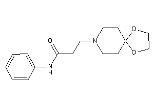 3-(1,4-dioxa-8-azaspiro[4.5]decan-8-yl)-N-phenyl-propionamide