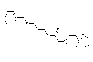 N-(3-benzoxypropyl)-2-(1,4-dioxa-8-azaspiro[4.5]decan-8-yl)acetamide