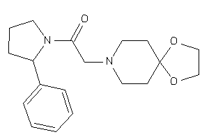 2-(1,4-dioxa-8-azaspiro[4.5]decan-8-yl)-1-(2-phenylpyrrolidino)ethanone