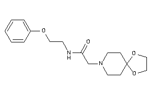 2-(1,4-dioxa-8-azaspiro[4.5]decan-8-yl)-N-(2-phenoxyethyl)acetamide