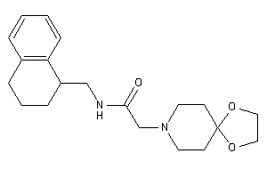 2-(1,4-dioxa-8-azaspiro[4.5]decan-8-yl)-N-(tetralin-1-ylmethyl)acetamide