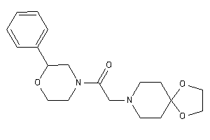 2-(1,4-dioxa-8-azaspiro[4.5]decan-8-yl)-1-(2-phenylmorpholino)ethanone