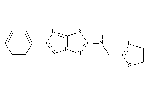 (6-phenylimidazo[2,1-b][1,3,4]thiadiazol-2-yl)-(thiazol-2-ylmethyl)amine