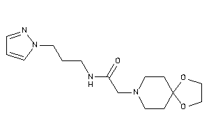 2-(1,4-dioxa-8-azaspiro[4.5]decan-8-yl)-N-(3-pyrazol-1-ylpropyl)acetamide