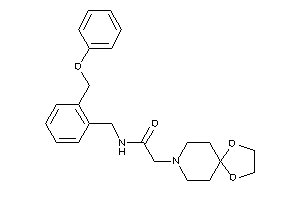 2-(1,4-dioxa-8-azaspiro[4.5]decan-8-yl)-N-[2-(phenoxymethyl)benzyl]acetamide