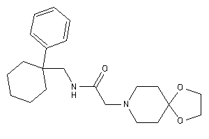 2-(1,4-dioxa-8-azaspiro[4.5]decan-8-yl)-N-[(1-phenylcyclohexyl)methyl]acetamide