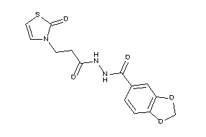 N'-[3-(2-keto-4-thiazolin-3-yl)propanoyl]-1,3-benzodioxole-5-carbohydrazide