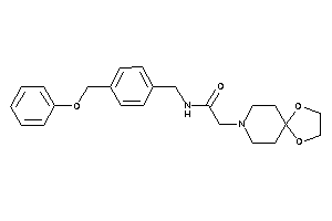 2-(1,4-dioxa-8-azaspiro[4.5]decan-8-yl)-N-[4-(phenoxymethyl)benzyl]acetamide