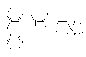 2-(1,4-dioxa-8-azaspiro[4.5]decan-8-yl)-N-(3-phenoxybenzyl)acetamide