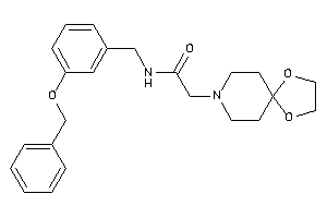 N-(3-benzoxybenzyl)-2-(1,4-dioxa-8-azaspiro[4.5]decan-8-yl)acetamide