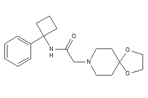 2-(1,4-dioxa-8-azaspiro[4.5]decan-8-yl)-N-(1-phenylcyclobutyl)acetamide