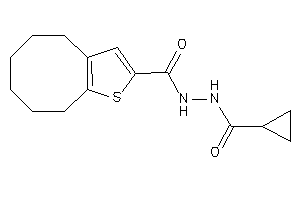 N'-(cyclopropanecarbonyl)-4,5,6,7,8,9-hexahydrocycloocta[b]thiophene-2-carbohydrazide