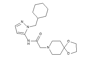 N-[2-(cyclohexylmethyl)pyrazol-3-yl]-2-(1,4-dioxa-8-azaspiro[4.5]decan-8-yl)acetamide